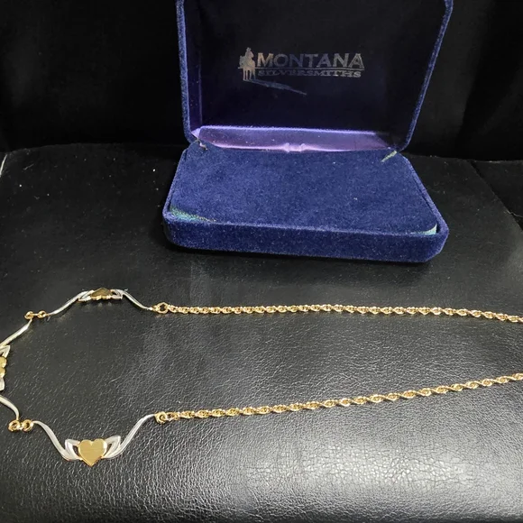 Montana Silversmiths Gold and Silver Heart Necklace - Picture 2 of 3